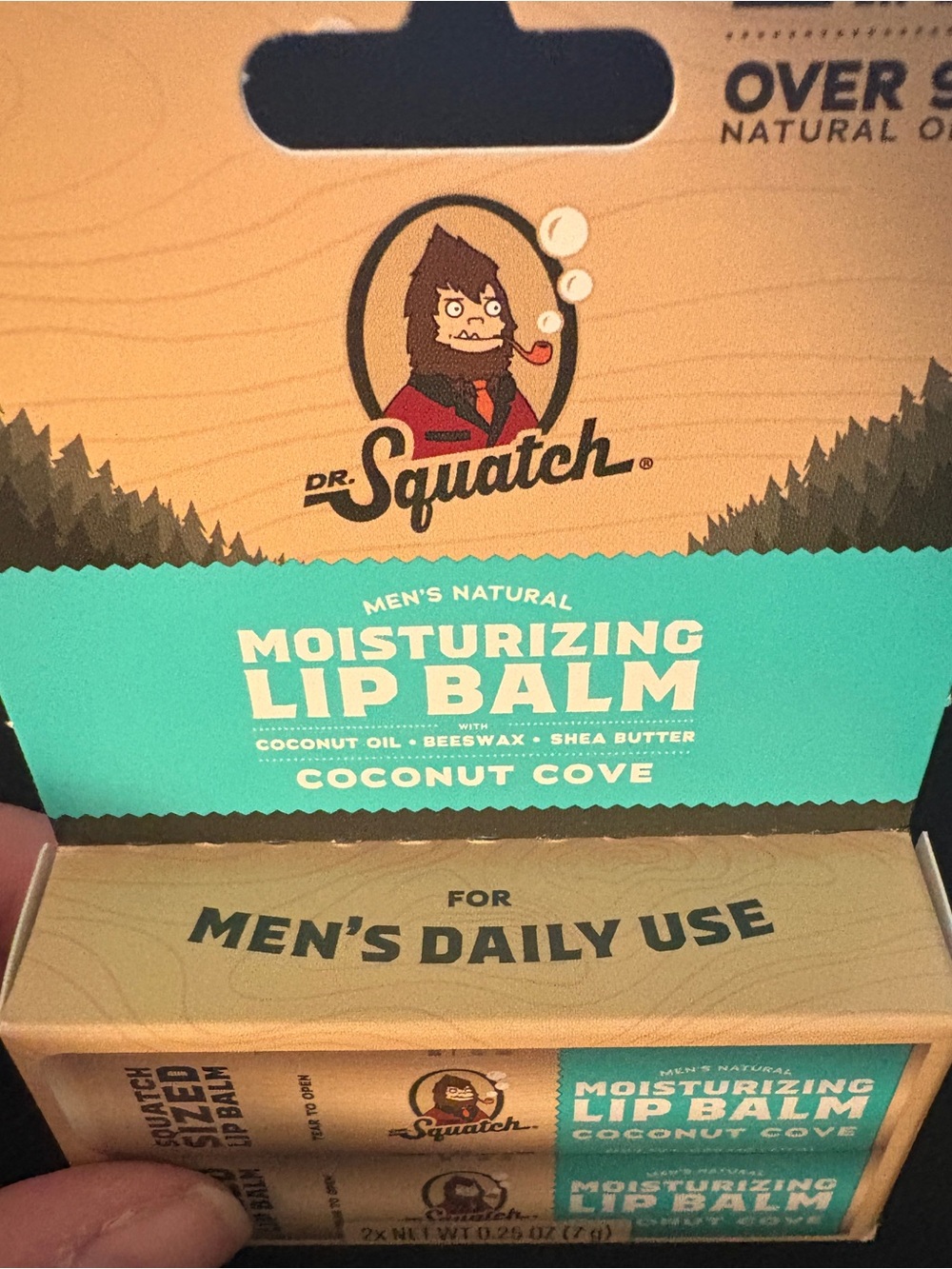 Dr. Squatch Coconut Cove Lip Balm 2-Pack Moisturizing Squatch Size NWT - Picture 5 of 5